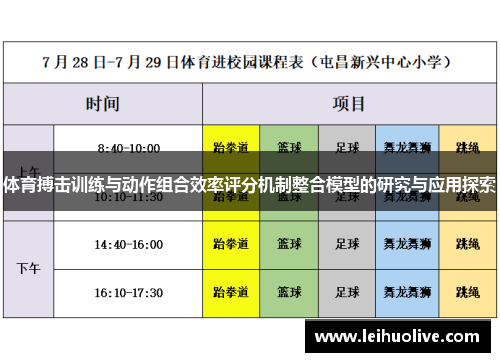 体育搏击训练与动作组合效率评分机制整合模型的研究与应用探索
